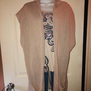 Eddie Bauer Cream Sweater Jacket